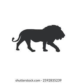 Lion icon illustration, Lion Silhouette