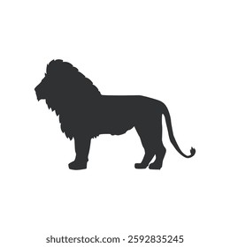 Lion icon illustration, Lion Silhouette