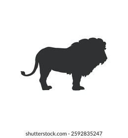 Lion icon illustration, Lion Silhouette