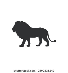 Lion icon illustration, Lion Silhouette