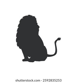 Lion icon illustration, Lion Silhouette