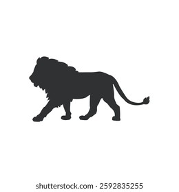Lion icon illustration, Lion Silhouette