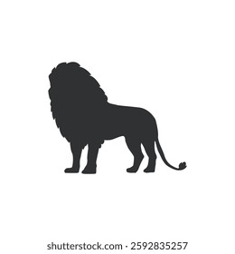 Lion icon illustration, Lion Silhouette