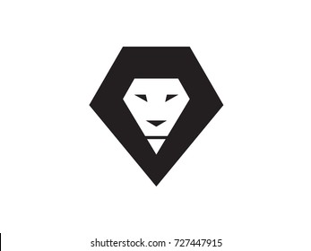 lion icon isolated on white background