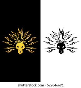 lion icon logo