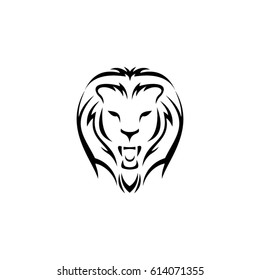 lion icon to logo animal
