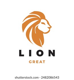 Lion Icon Logo Design Template
