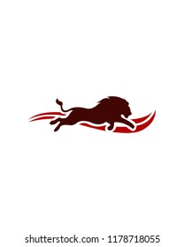 Lion icon logo template