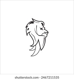 lion icon logo vector design