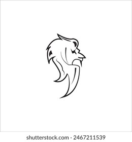 lion icon logo vector design