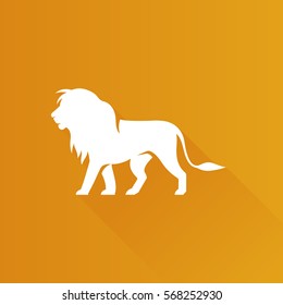 Lion icon in Metro user interface color style. mammal carnivore zoo