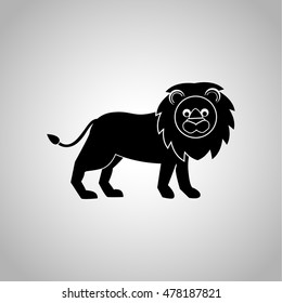 Lion icon on the background