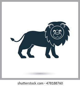 Lion icon on the background