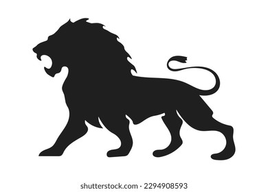 Lion icon. Predator animal vector ilustration.