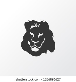 Lion icon symbol. Premium quality isolated feline element in trendy style.