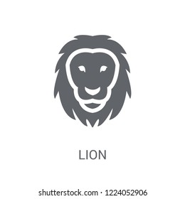 Lion icon. Trendy Lion logo concept on white background from animals collection. Suitable for use on web apps, mobile apps and print media.