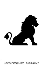 Lion icon, Vector