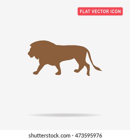 Lion icon. Vector concept illustration for design.