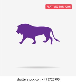 Lion icon. Vector concept illustration for design.