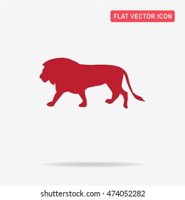 Lion icon. Vector concept illustration for design.