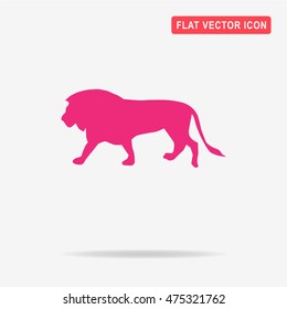 Lion icon. Vector concept illustration for design.
