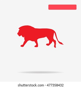 Lion icon. Vector concept illustration for design.