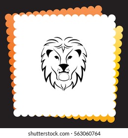 Lion  icon. Vector design.