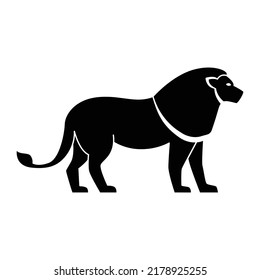 Lion Icon Vector Design Template.