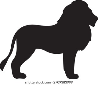 Icono de león – Ilustración vectorial