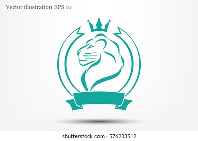 Lion icon vector illustration.