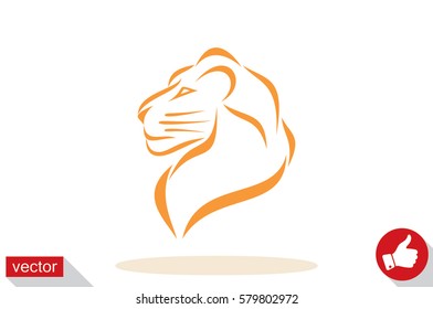 Lion icon vector illustration 