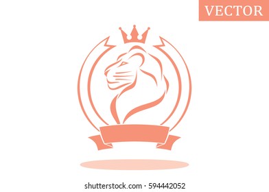 Lion icon vector illustration.