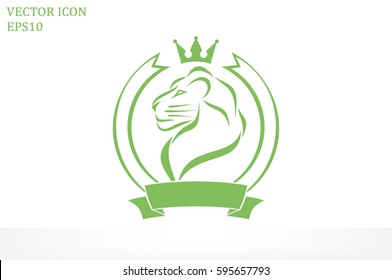Lion icon vector illustration.