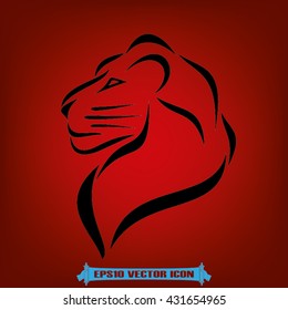 Lion icon vector illustration eps10.