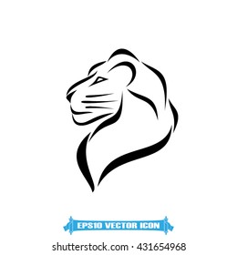 Lion icon vector illustration eps10.