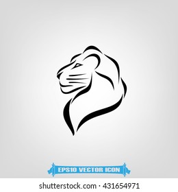 Lion icon vector illustration eps10.