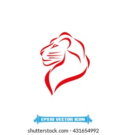 Lion icon vector illustration eps10.