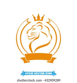 Lion icon vector illustration eps10.