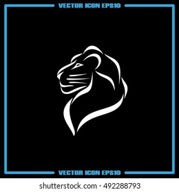 Lion icon vector illustration eps10.