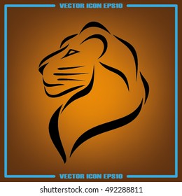 Lion icon vector illustration eps10.
