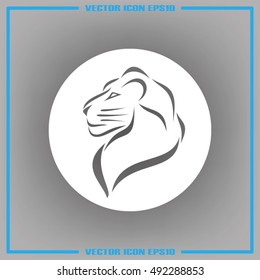 Lion icon vector illustration eps10.