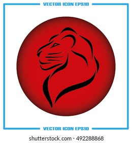 Lion icon vector illustration eps10.