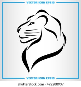 Lion icon vector illustration eps10.