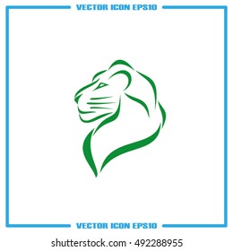 Lion icon vector illustration eps10.