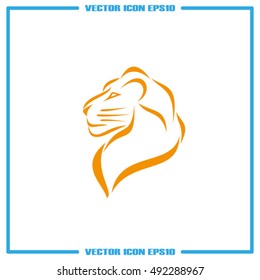 Lion icon vector illustration eps10.