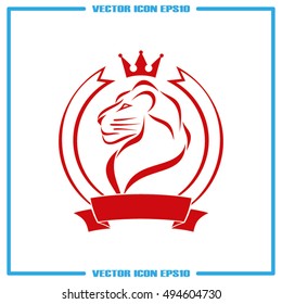 Lion icon vector illustration eps10.