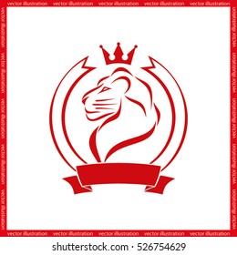 Lion icon vector illustration eps10.