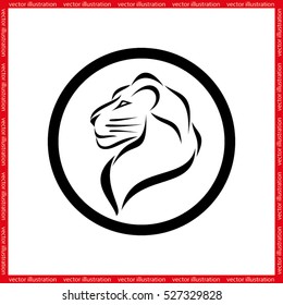Lion icon vector illustration eps10.