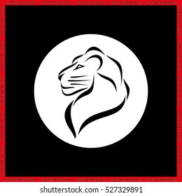 Lion icon vector illustration eps10.