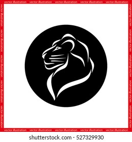 Lion icon vector illustration eps10.